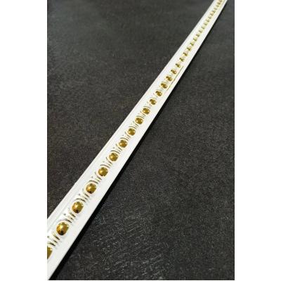 DECOGOLD Altın Duvar Çıtası Alın Bandı 4cm Eninde 95 Cm Uzunluğunda DGK-4 Beyaz Altın