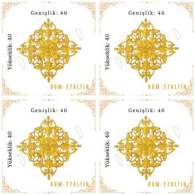 DecoGold Saray Tavan Motif (40*40) DGM-27-Altın (4 Adet)