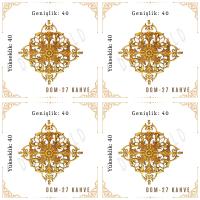 DecoGold Saray Tavan Motif (40*40) DGM-27-Kahve(4 Adet)